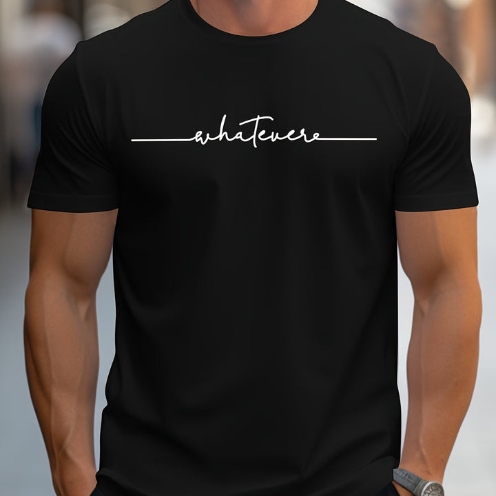 Keenan - 着心地の良いスクリプト柄Tシャツ