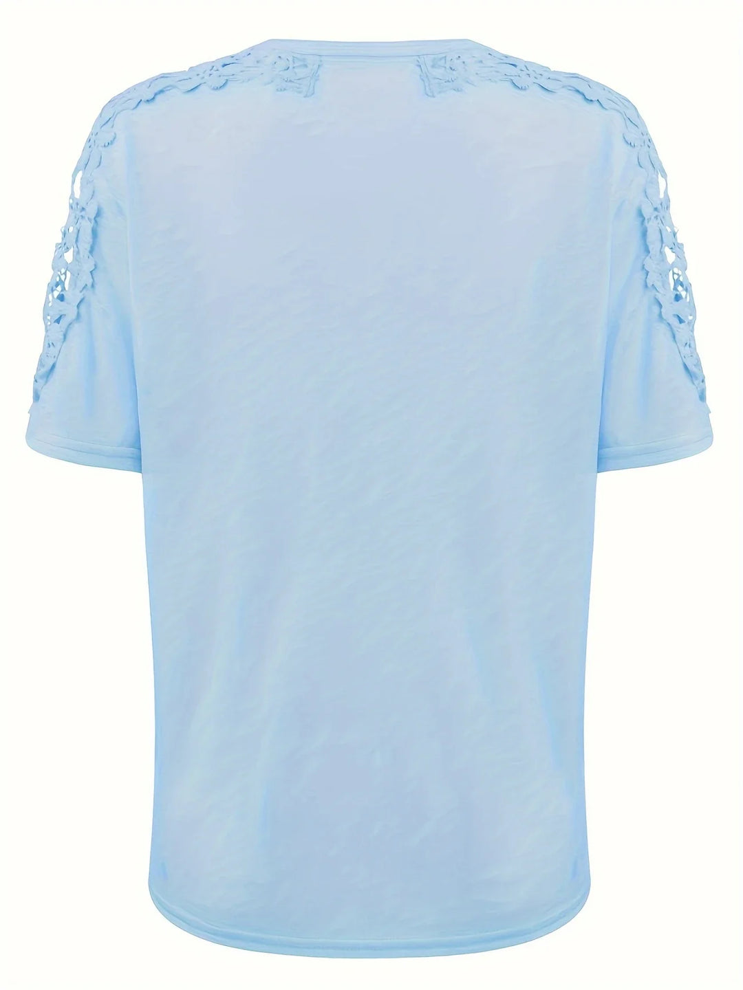 Ancuta - エレガントな夏用ショートスリーブTシャツ レーストップ