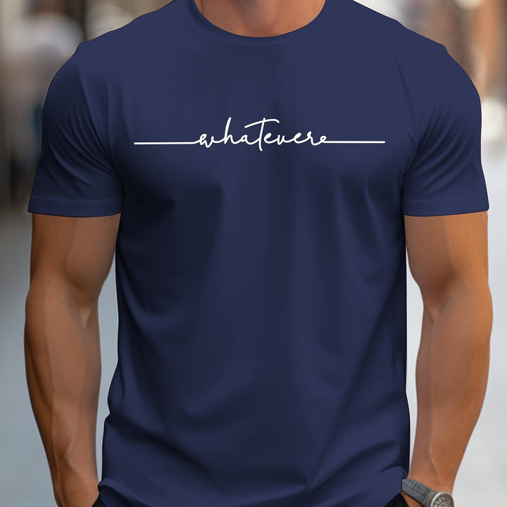 Keenan - 着心地の良いスクリプト柄Tシャツ