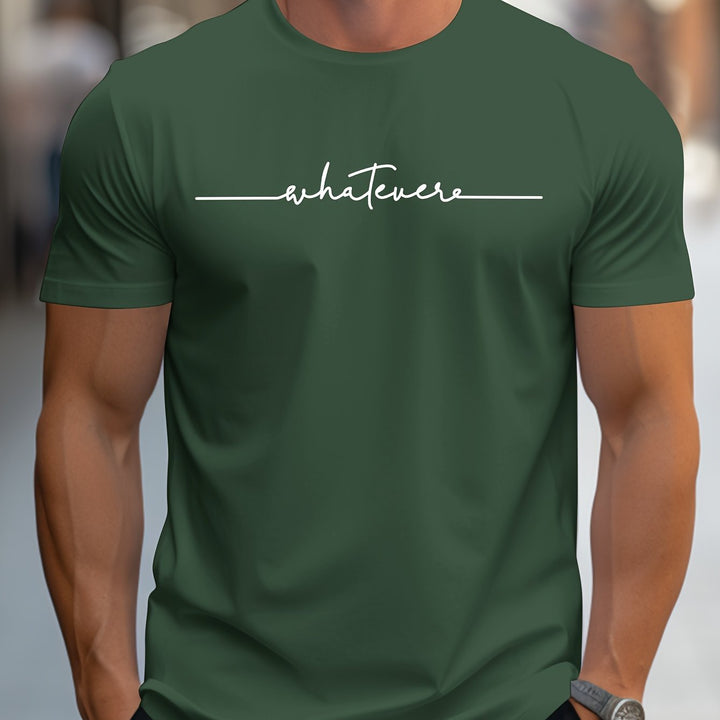 Keenan - 着心地の良いスクリプト柄Tシャツ