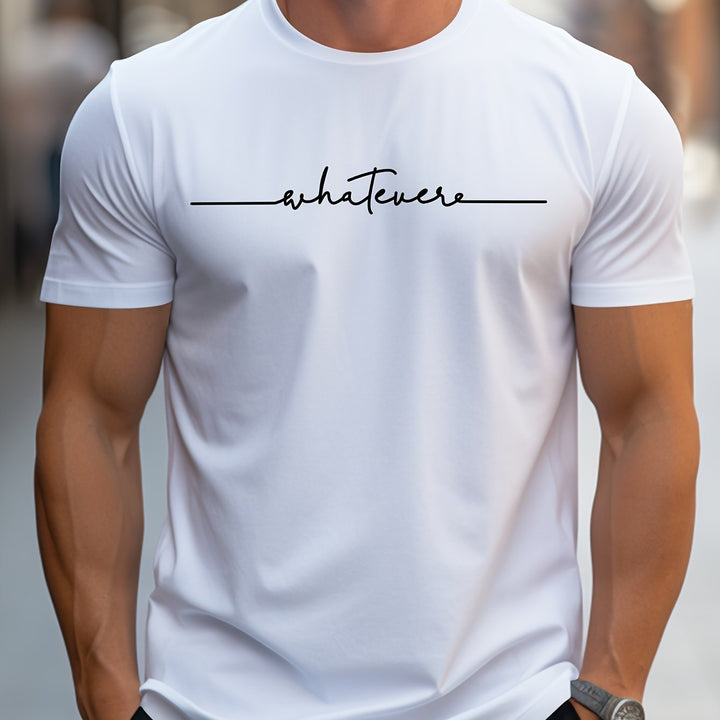 Keenan - 着心地の良いスクリプト柄Tシャツ