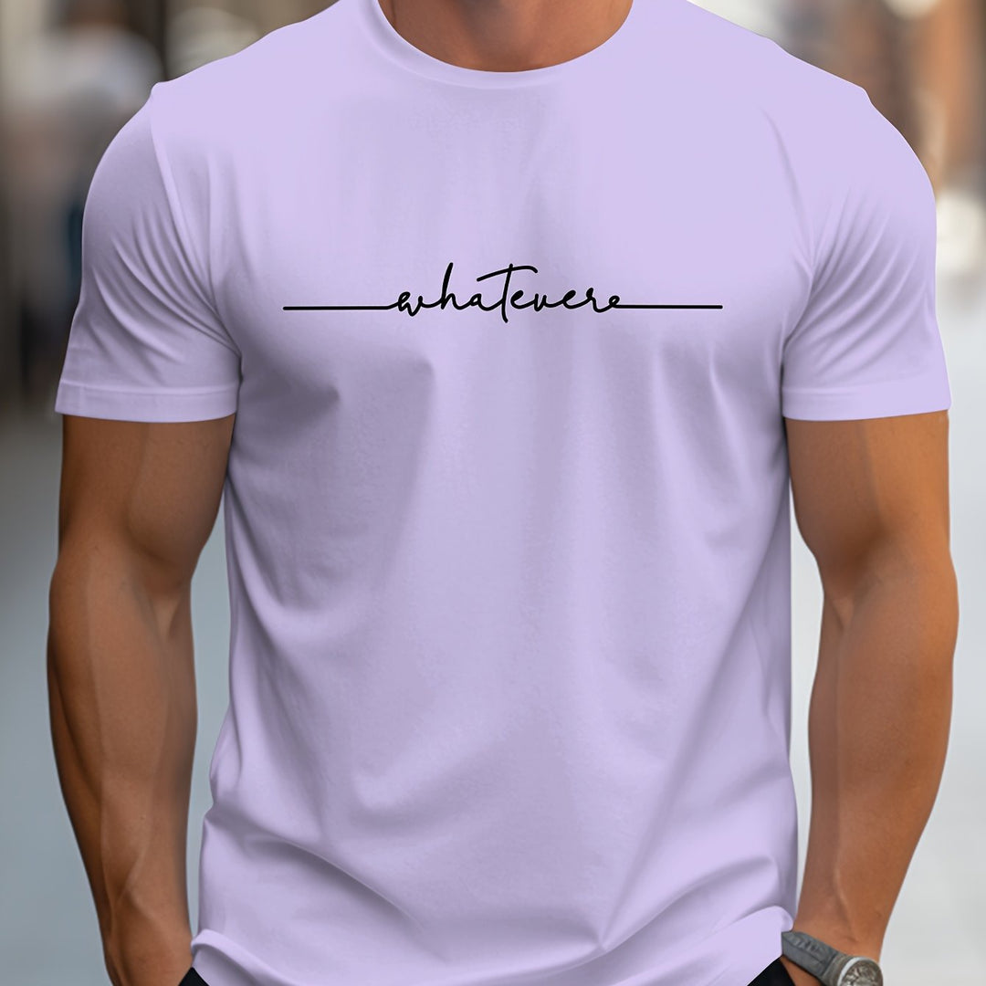 Keenan - 着心地の良いスクリプト柄Tシャツ