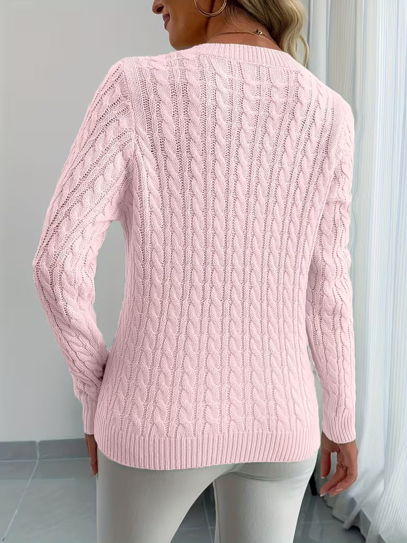 Lenea - ケーブル編み長袖セーター