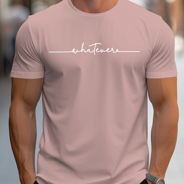 Keenan - 着心地の良いスクリプト柄Tシャツ