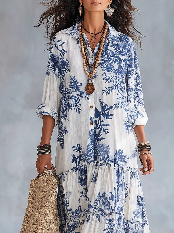 Shiza - ボタン付きお腹を隠すドレス
