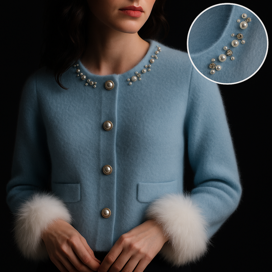 Enisa - スタイリッシュなカシミアカーディガン
