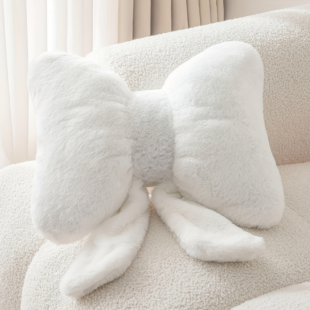 Pillowfort - 柔らかな装飾用リボン付きクッション
