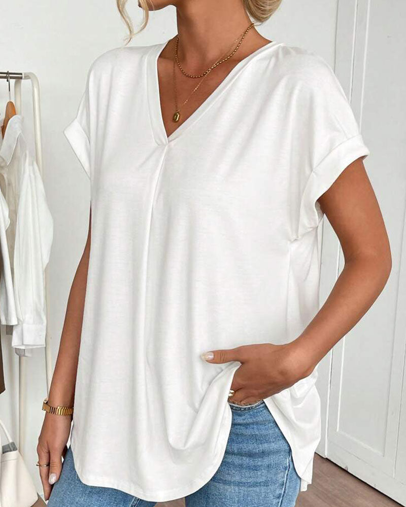 Liyanna - パッチワーク半袖Tシャツ