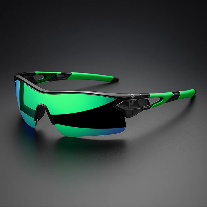 VeloShade - ミラーレンズ付きラップアラウンド型スポーツサイクリングサングラス
