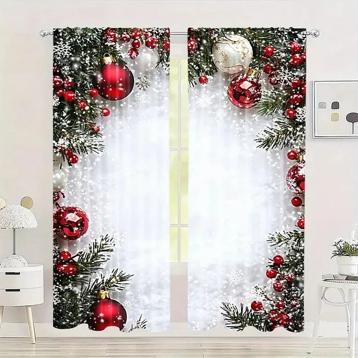 FrostLinen -クリスマスをテーマにしたカーテン