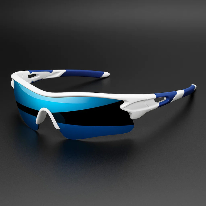VeloShade - ミラーレンズ付きラップアラウンド型スポーツサイクリングサングラス