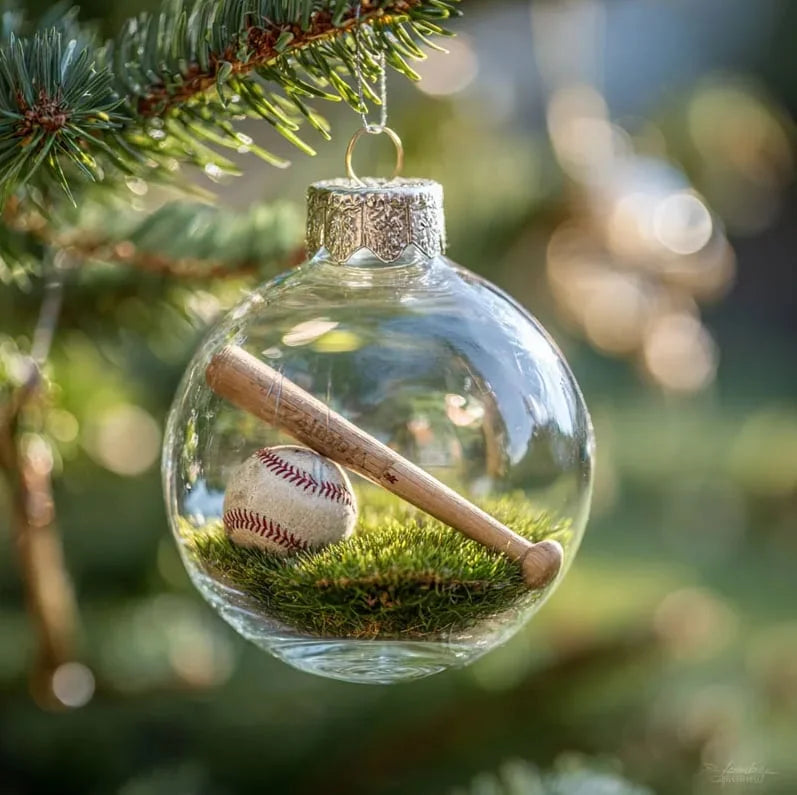 MerryBall – スポーツ風クリスマスオーナメント ガラスボール