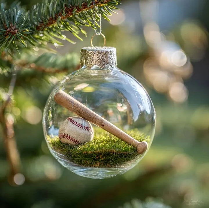 MerryBall – スポーツ風クリスマスオーナメント ガラスボール