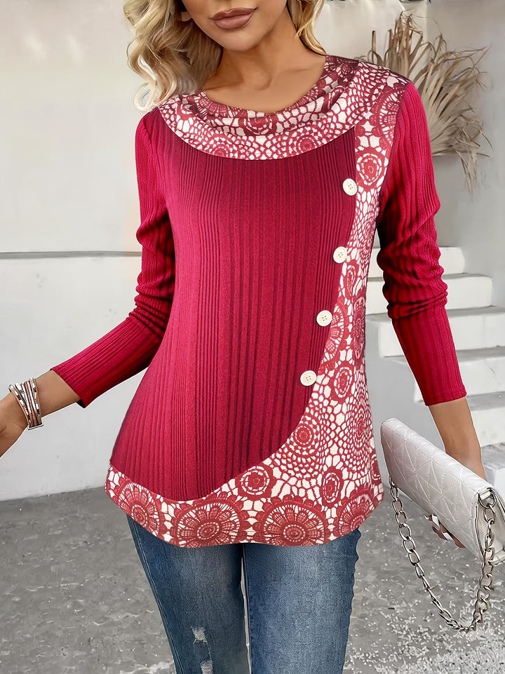 Lizeth - 長袖クルーネックTシャツ