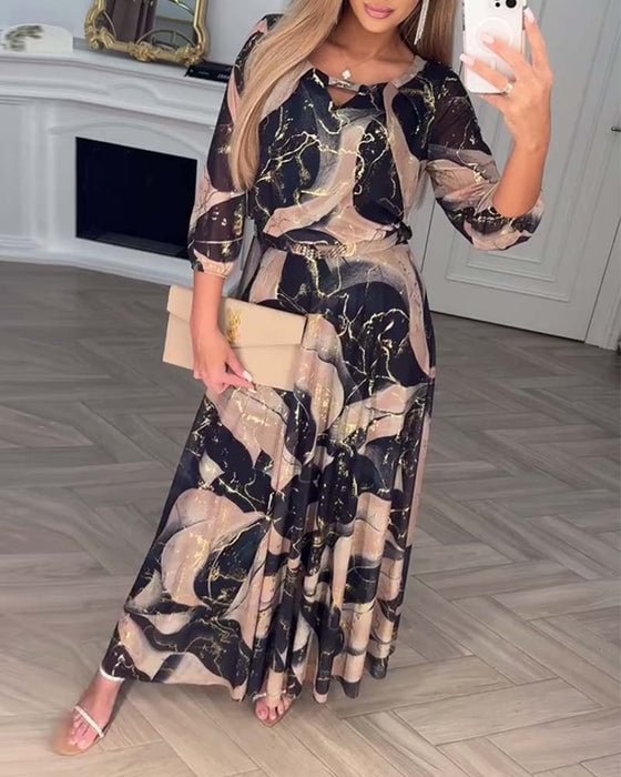 Eithne - エレガントなシフォンドレス