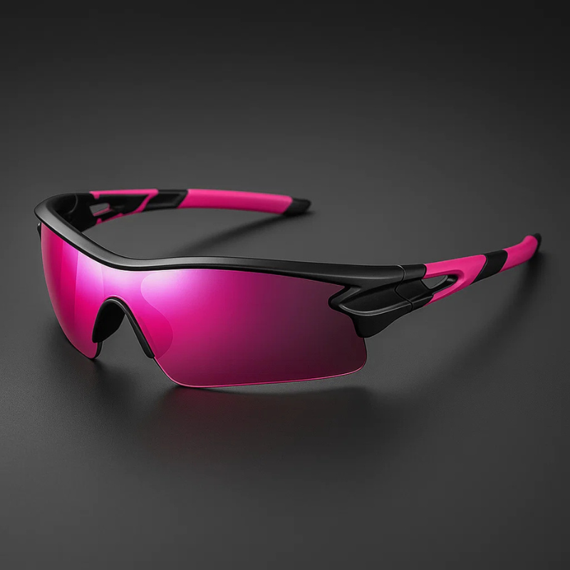 VeloShade - ミラーレンズ付きラップアラウンド型スポーツサイクリングサングラス