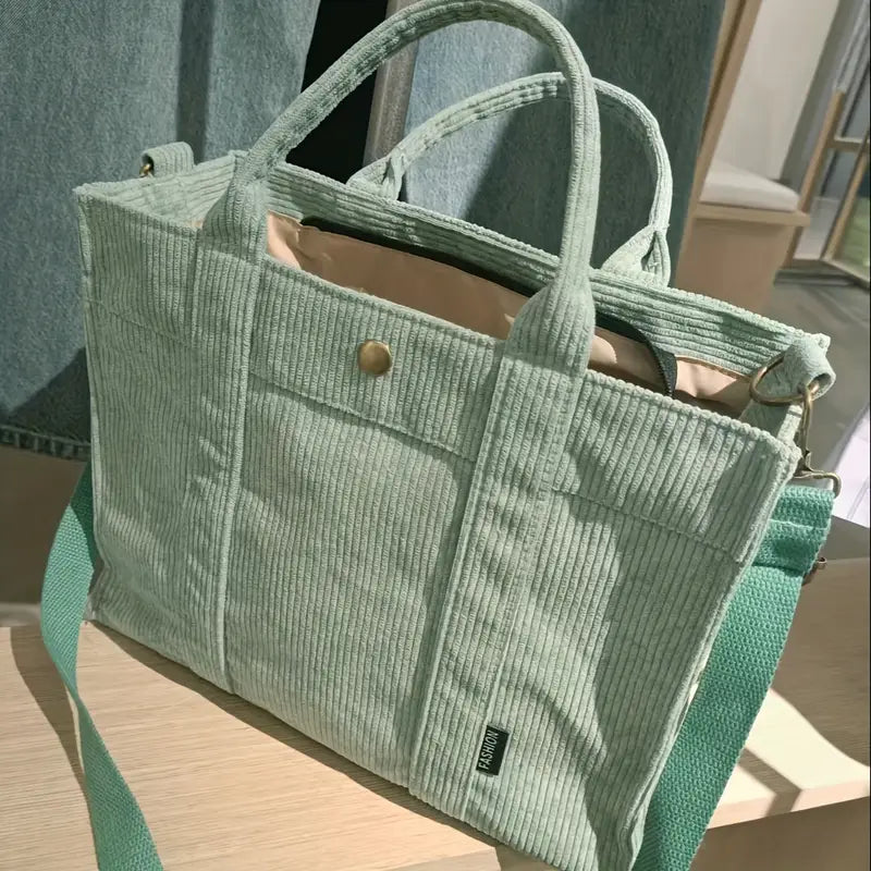 Marella - ヴィンテージ風コーデュロイ トートバッグ