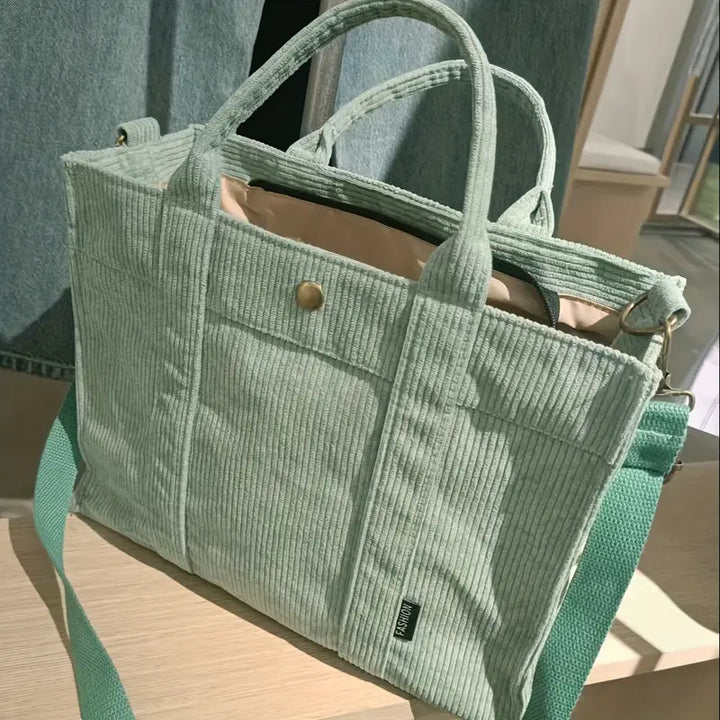 Marella - ヴィンテージ風コーデュロイ トートバッグ