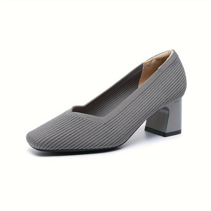 Joleen -  スタイリッシュなチャンキーヒールパンプス
