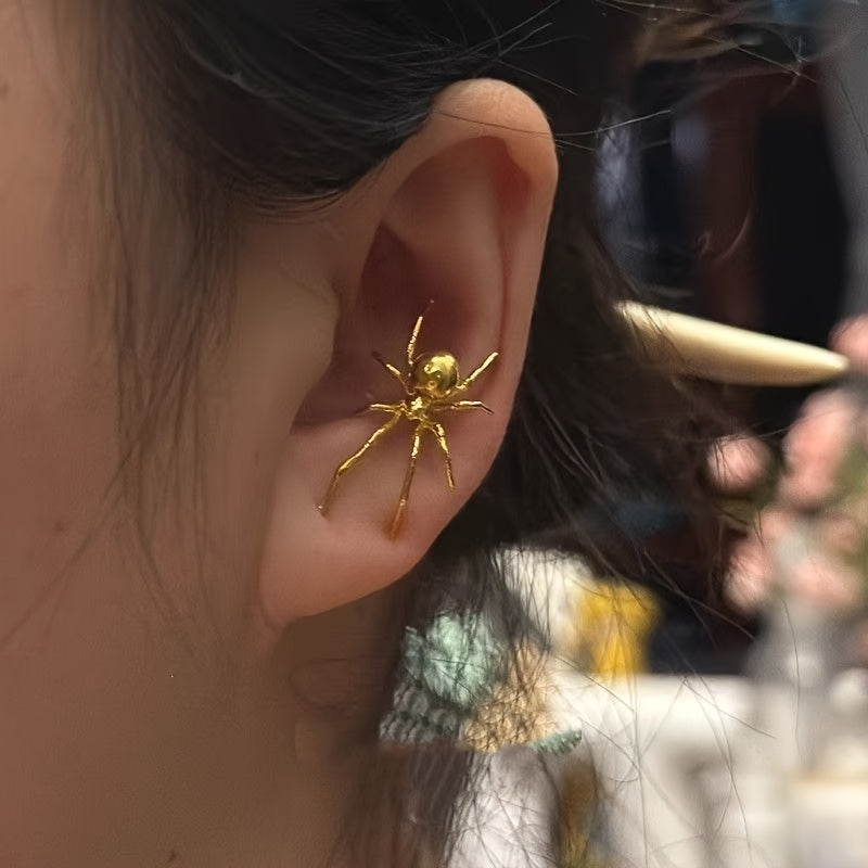 Amnuai - スパイダーチャームフープピアス