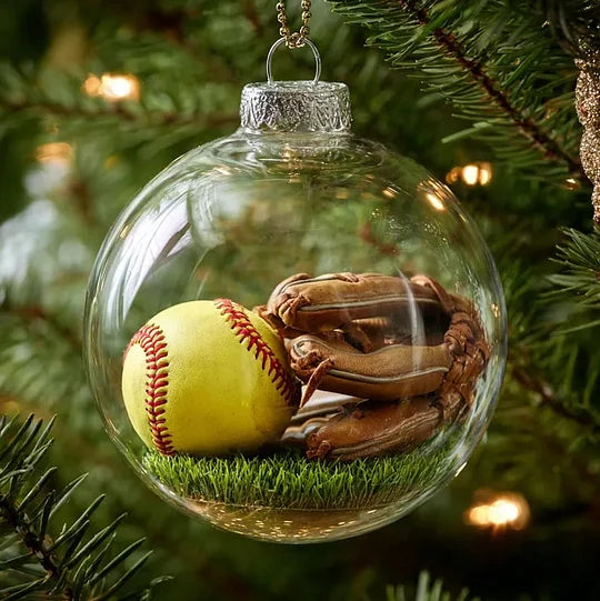 MerryBall – スポーツ風クリスマスオーナメント ガラスボール