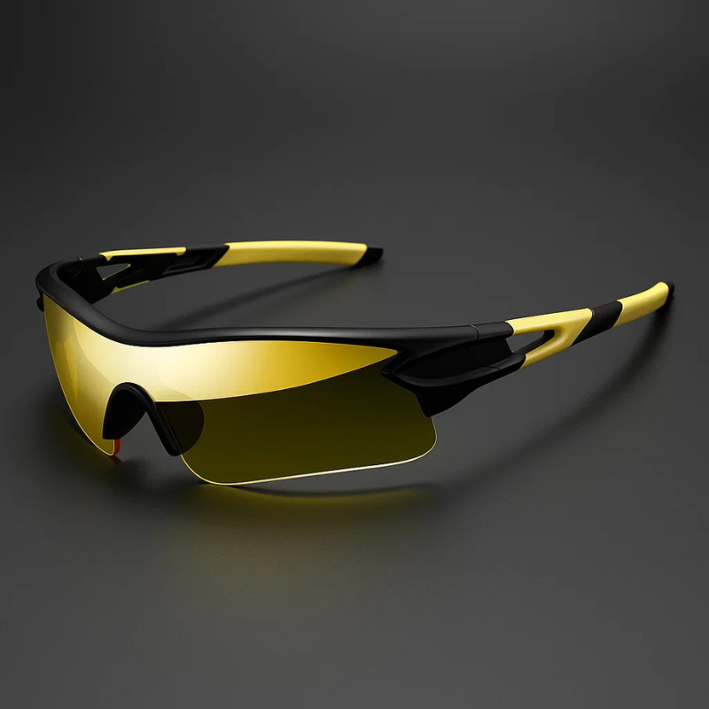 VeloShade - ミラーレンズ付きラップアラウンド型スポーツサイクリングサングラス