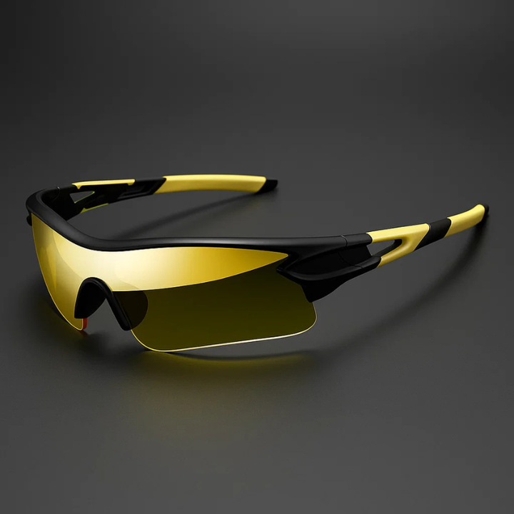 VeloShade - ミラーレンズ付きラップアラウンド型スポーツサイクリングサングラス