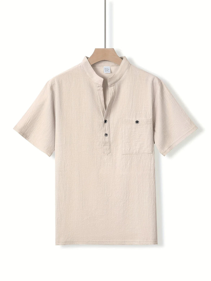 Markos - カジュアル ショートスリーブ ボタン付きシャツ