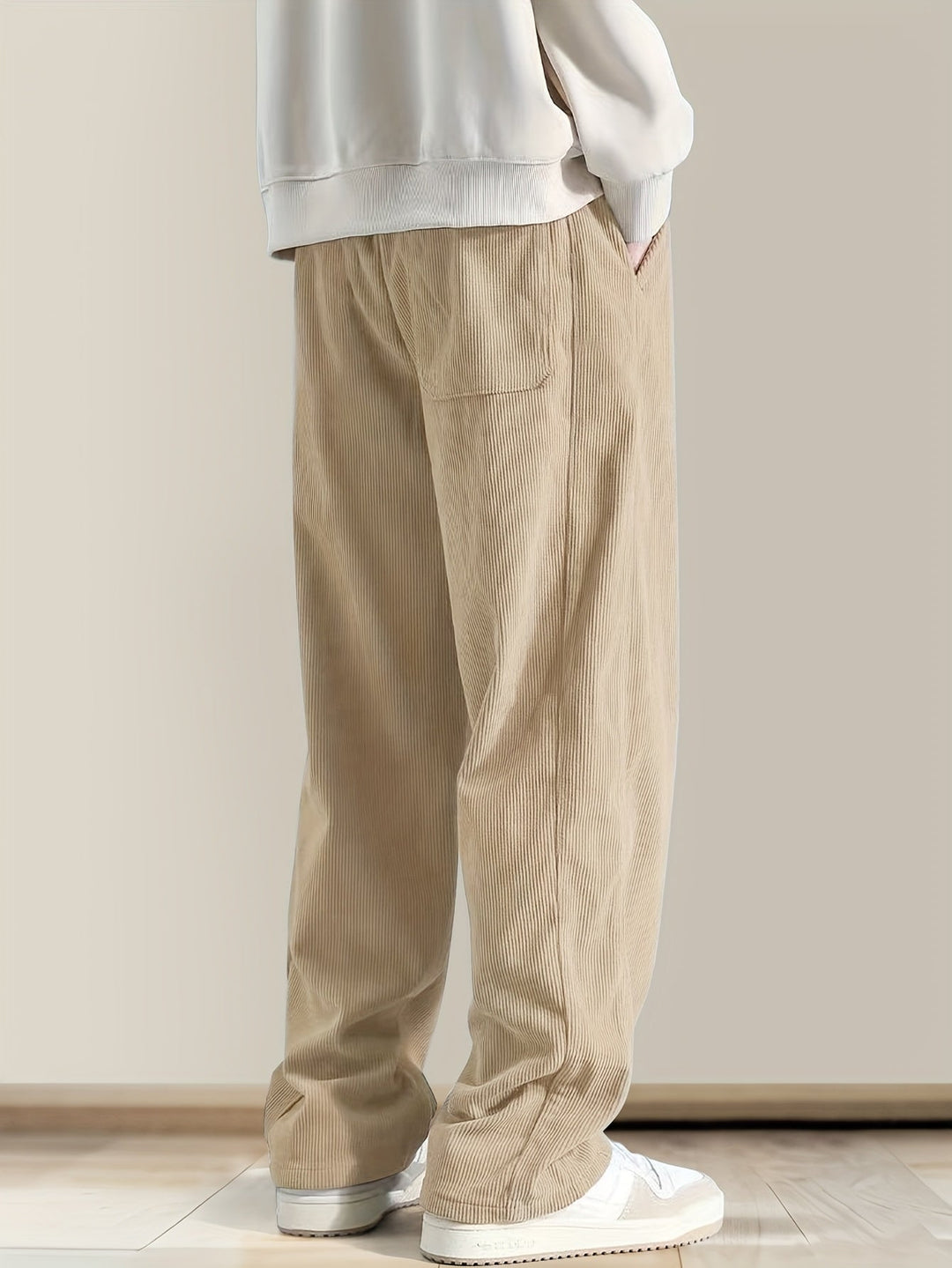 Ellyson - ウエストにドローストリングが付いたコーデュロイパンツ