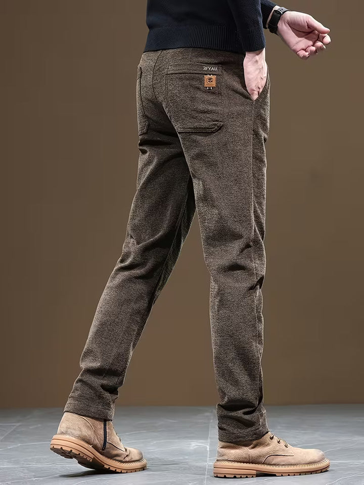 Talcott - スリムフィットのテクスチャードカジュアルパンツ