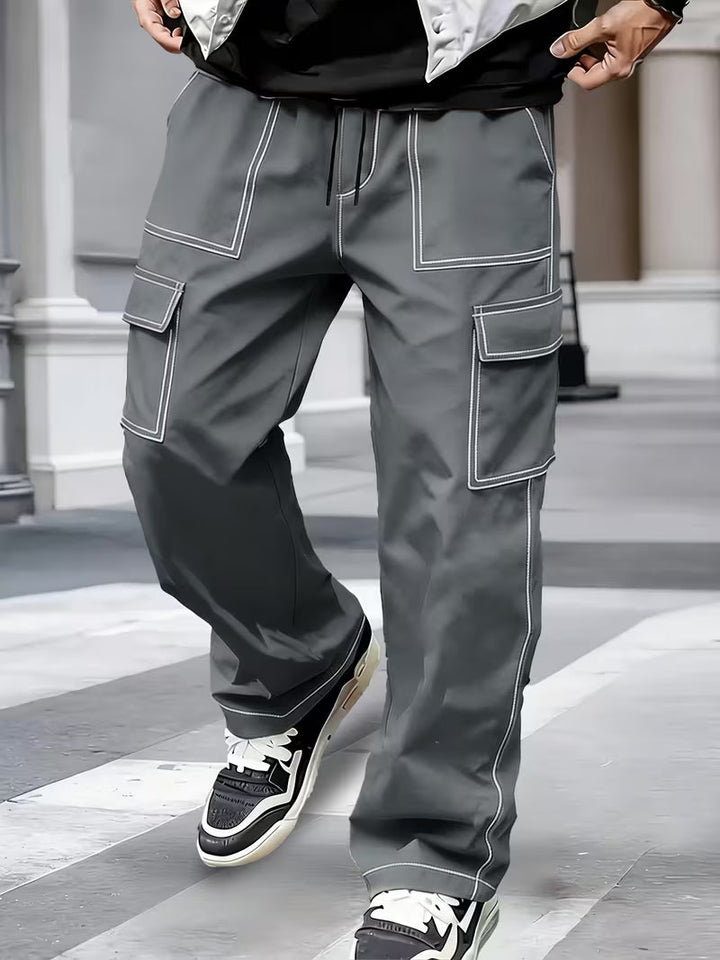 Jamein - コントラストステッチ入りカーゴパンツ