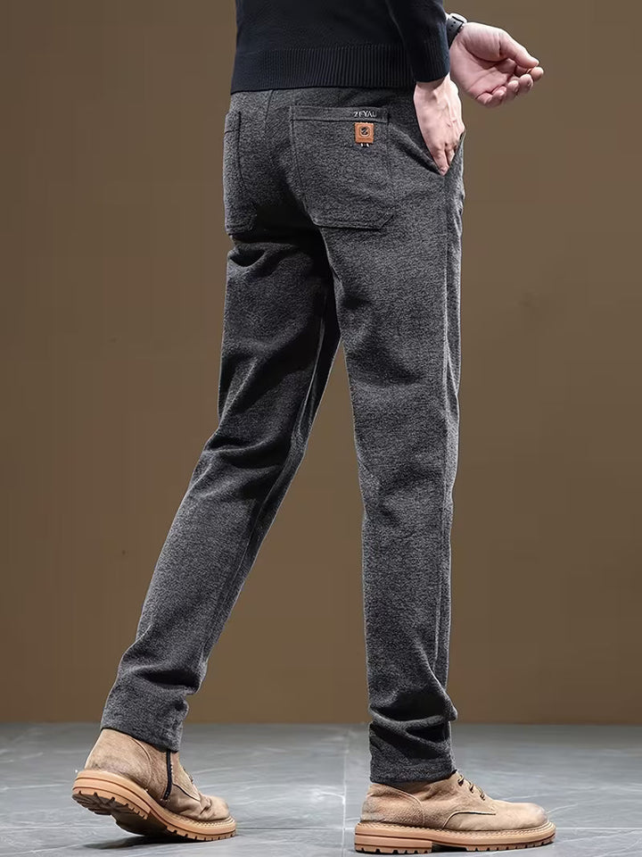 Talcott - スリムフィットのテクスチャードカジュアルパンツ