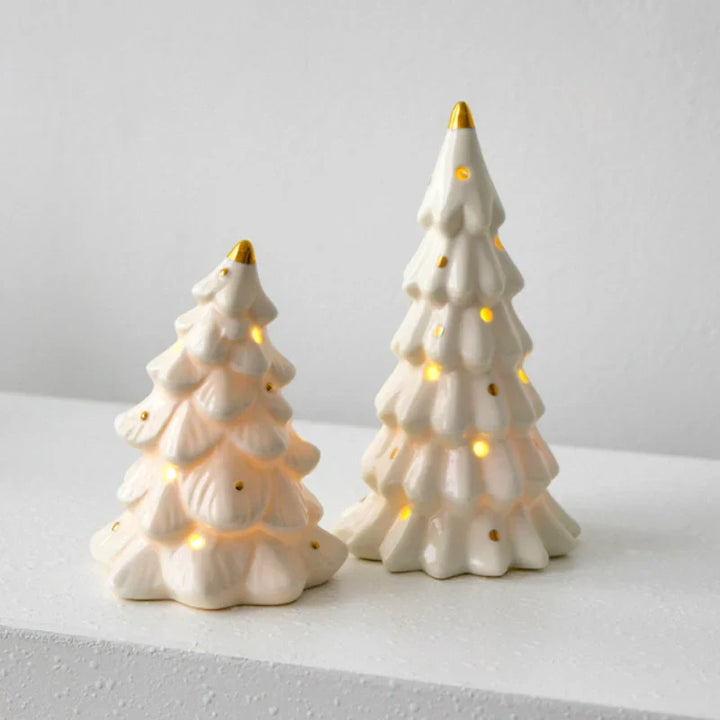 SnowLume - セラミック製クリスマスビレッジ LEDデコレーションセット