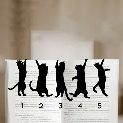 KittyMark -  猫の形をした金属製のしおり