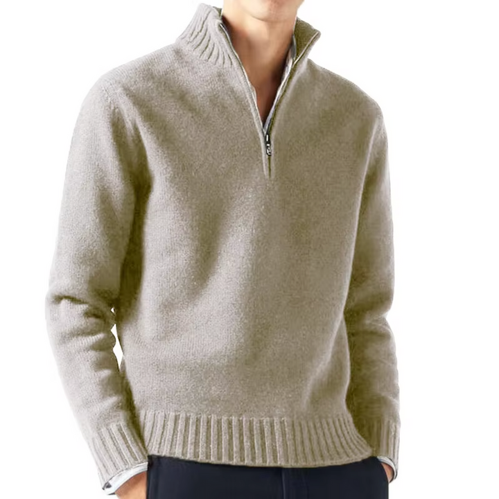 Larsen - ニット ハーフジッパー セーター