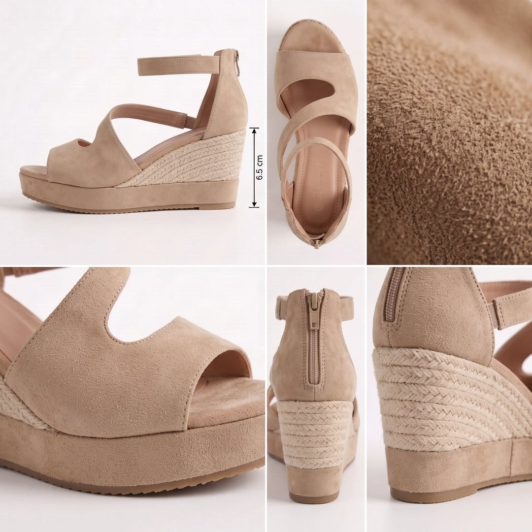 Essi - アンクルストラップ付きウェッジサンダル