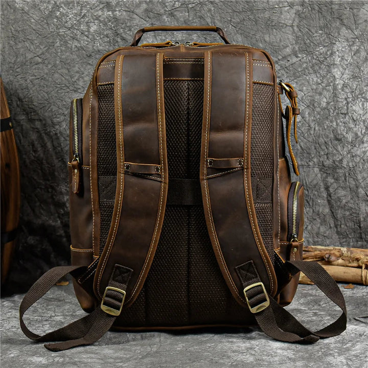 SummitCarry - ヴィンテージ牛革トラベルバックパック