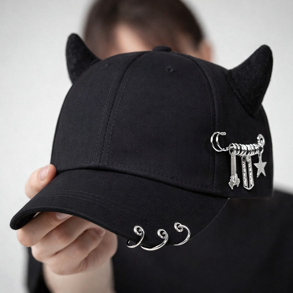 Gonzalez - サイズ調整可能なカウホーン・ピークドキャップ