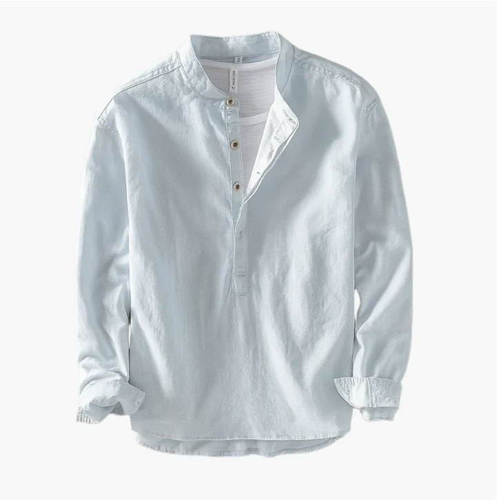 Fintan - ボタン前開きデザインの夏用シャツ