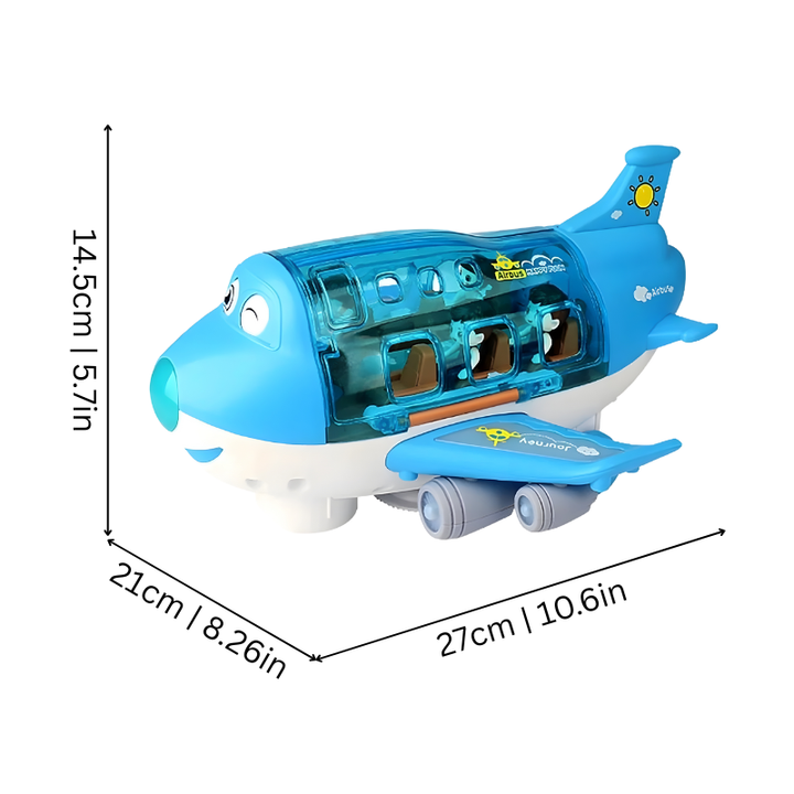 MusicJet - ライト、音楽、障害物回避機能付き電動飛行機