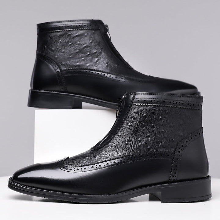 Butler - ジッパー付きレザーブーツ