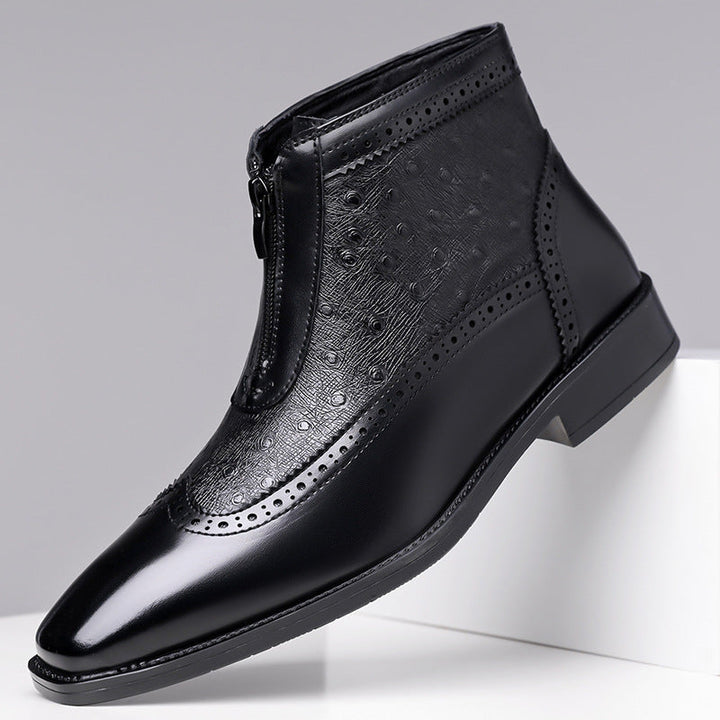 Butler - ジッパー付きレザーブーツ