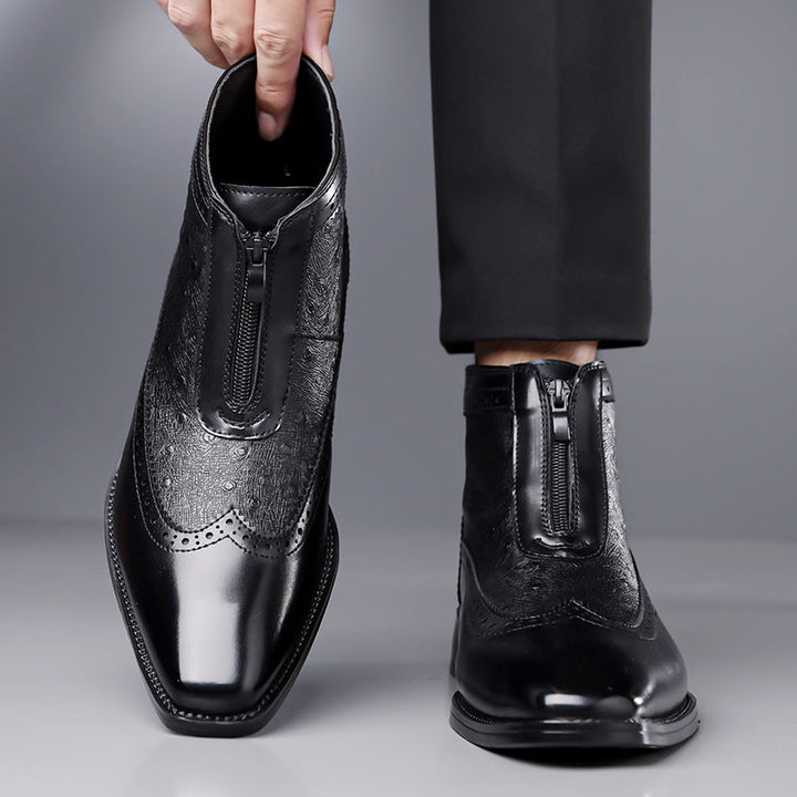 Butler - ジッパー付きレザーブーツ