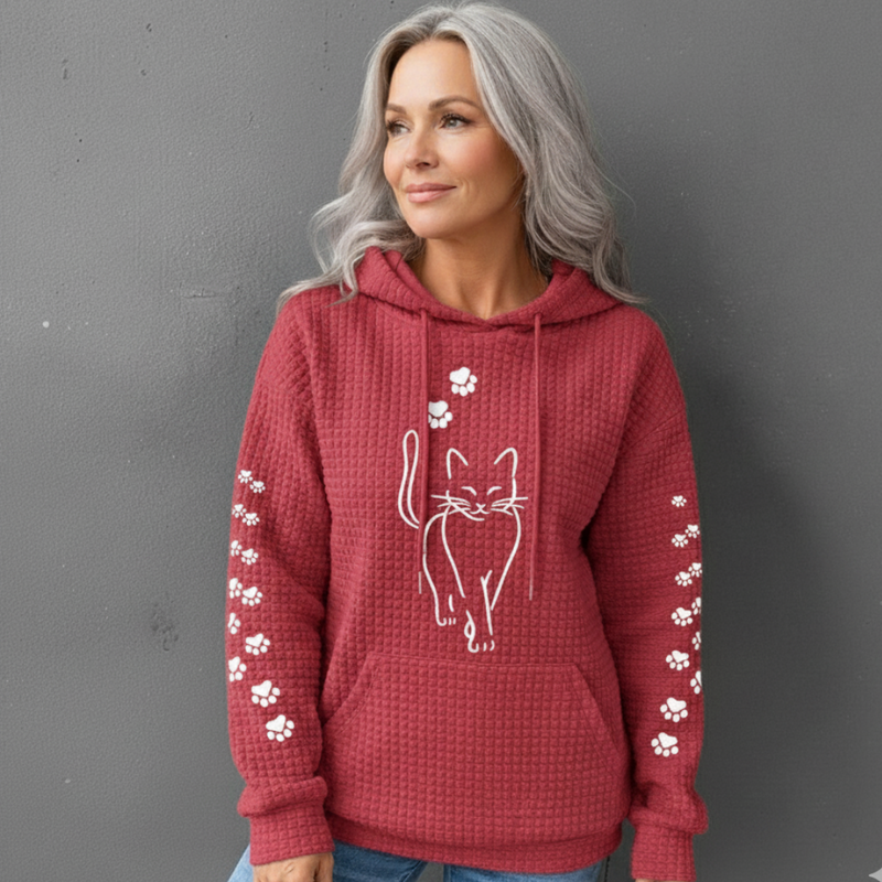 Deidre - 快適 ニット 暖かい パーカー