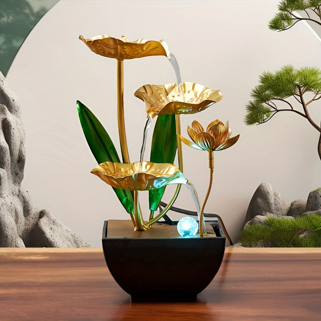 LotusAura - 加湿器付き自動屋内噴水
