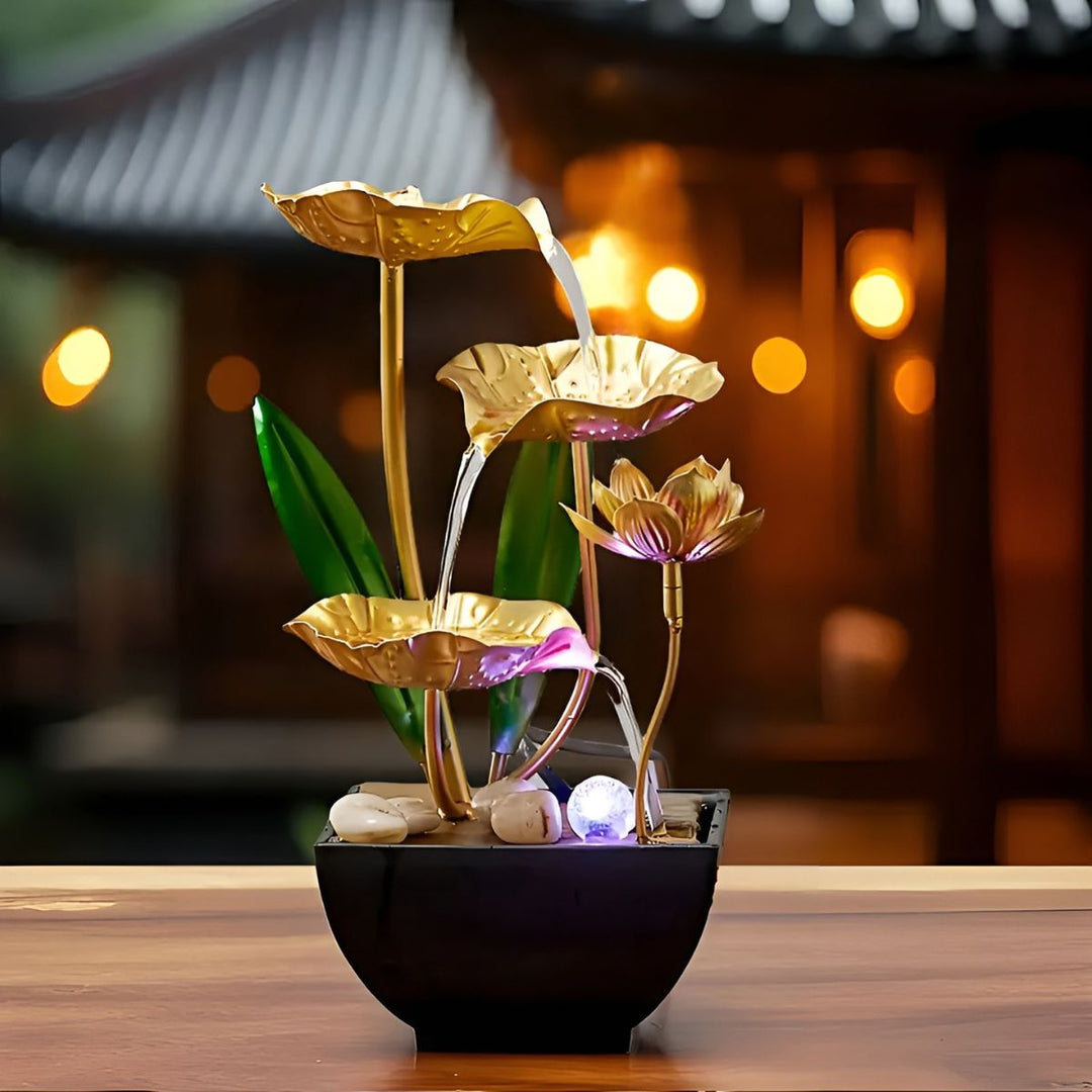LotusAura - 加湿器付き自動屋内噴水