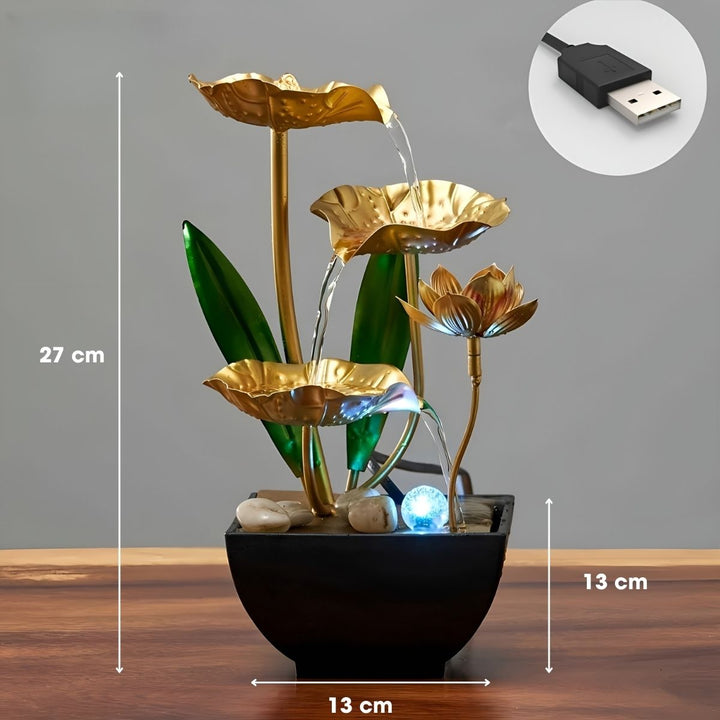 LotusAura - 加湿器付き自動屋内噴水
