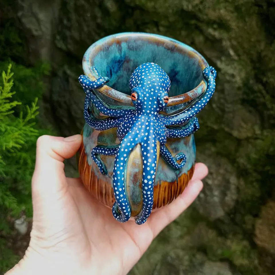 OctoCraft - 手作りのタココーヒーカップ
