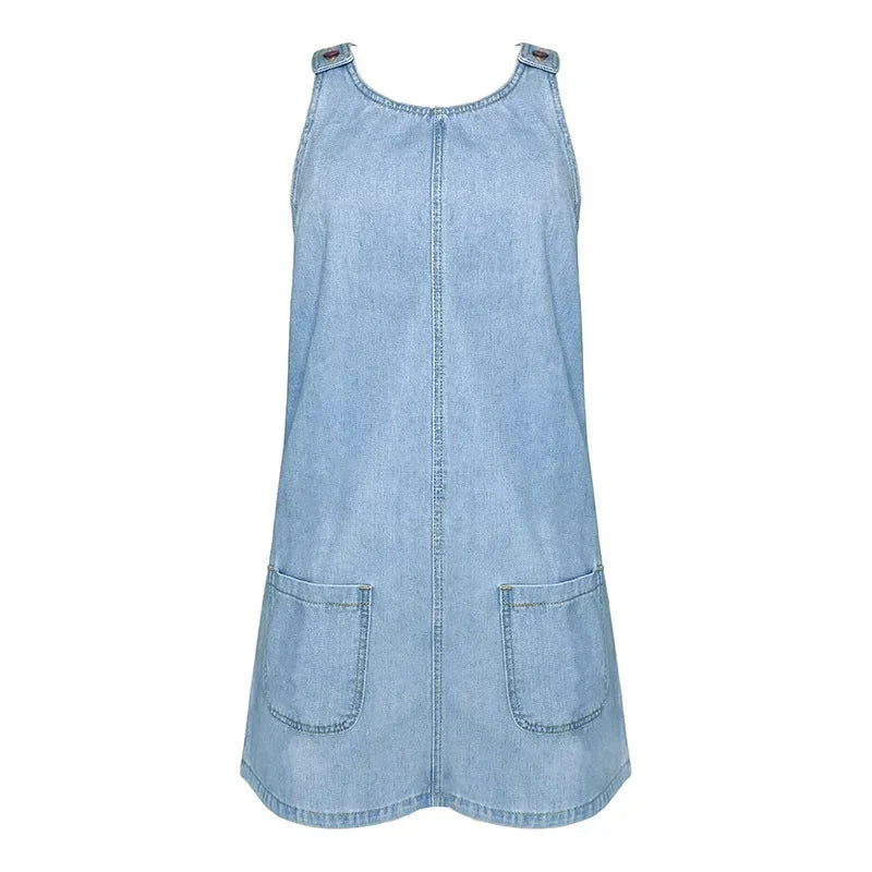 Malwina - 実用的な軽やかなデニムの夏用ドレス