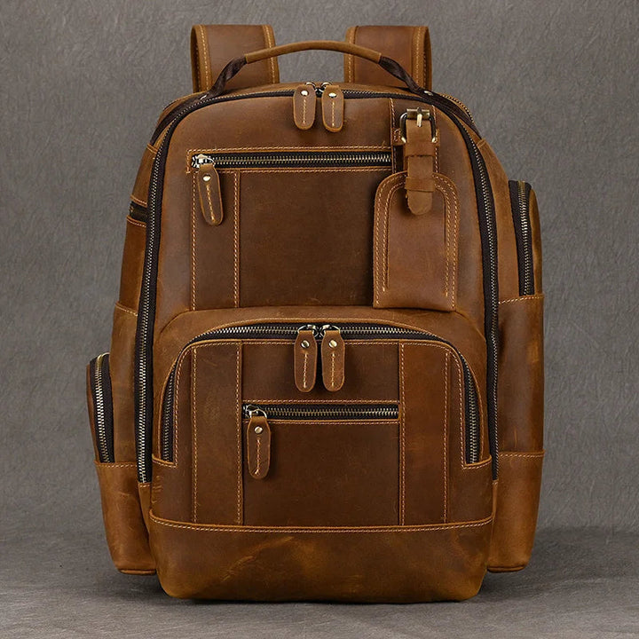 SummitCarry - ヴィンテージ牛革トラベルバックパック